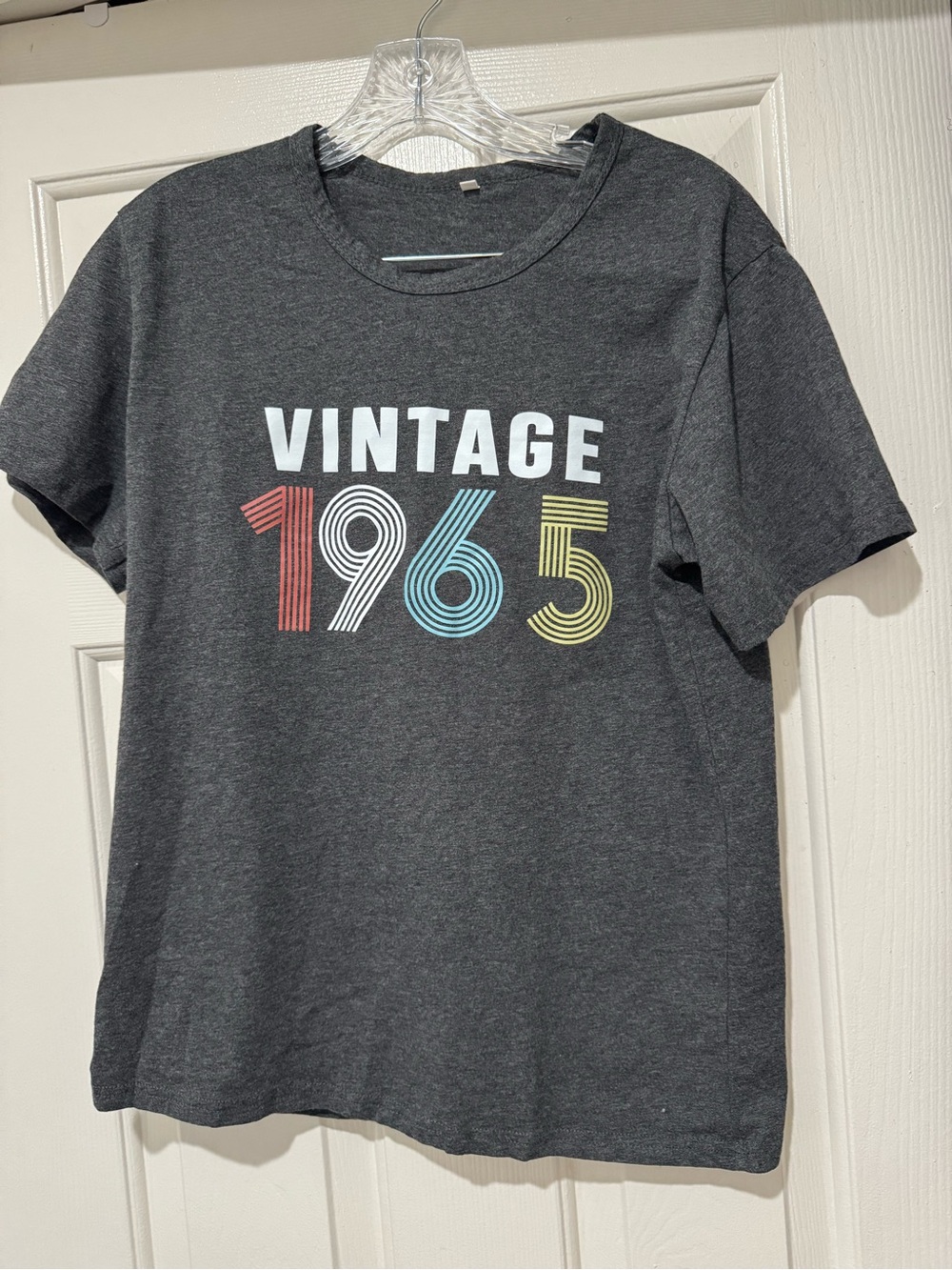 Vintage 1965 Graphic Short Sleeve Tee - Dark Gray